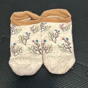 Pure Barre Socks-size Small-Floral Vines